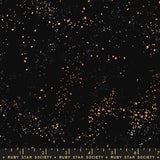 Speckled Black Gold Metallic Wide Back 108" by HALF YARD