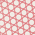 Red geometric pattern on a white background