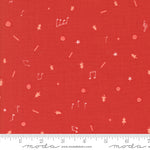 Lizzy House Tiny Christmas Cookies Red Fabric