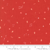 Lizzy House Tiny Christmas Cookies Red Fabric
