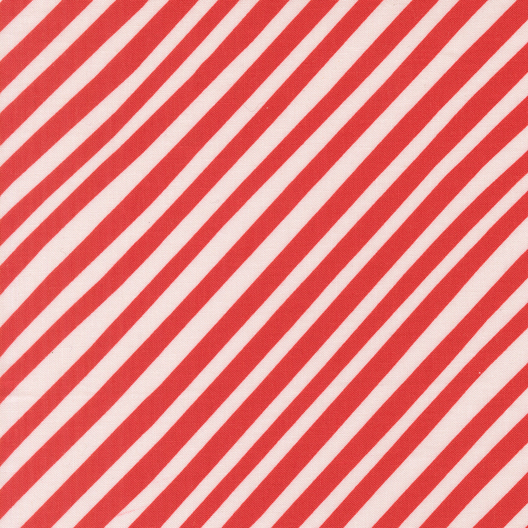 Red and white diagonal striped pattern