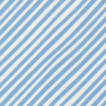 Pattern of blue and white diagonal stripes on a fabric background