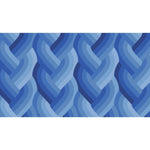 Blue patterned fabric swatch