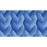 Blue patterned fabric swatch