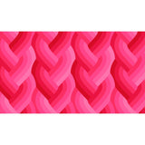 Pattern of interwoven pink hearts on a white background