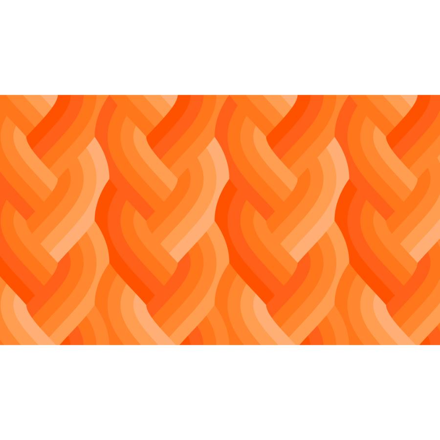 Woven pattern with orange and red colors on a white background