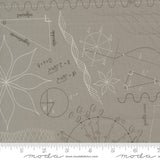 Tranquility Geometrics Silver Fabric by Sarditty