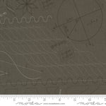 Tranquility Geometrics Graphite Fabric by Sarditty