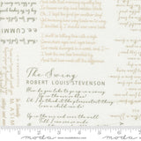 PREORDER Tranquility Poetic Text Off White Fabric by Sarditty