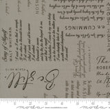 PREORDER Tranquility Poetic Text Silver Fabric by Sarditty
