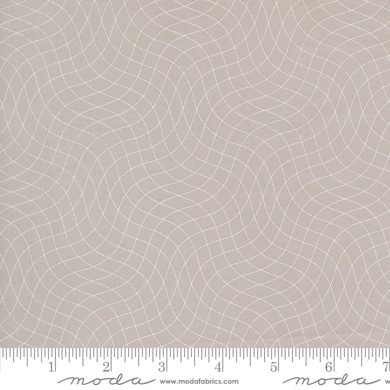 PREORDER Tranquility Fishnet Smoke Fabric by Sarditty