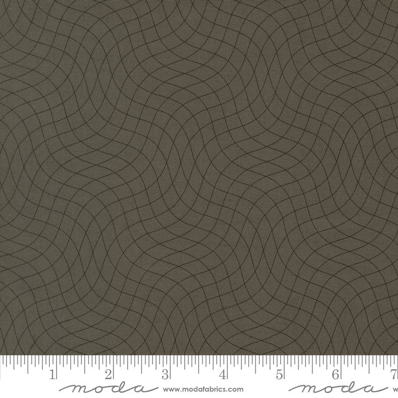 PREORDER Tranquility Fishnet Graphite Fabric by Sarditty