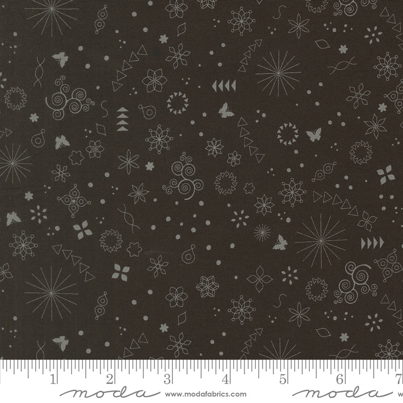 PREORDER Tranquility Ditty Dust Charcoal Fabric by Sarditty