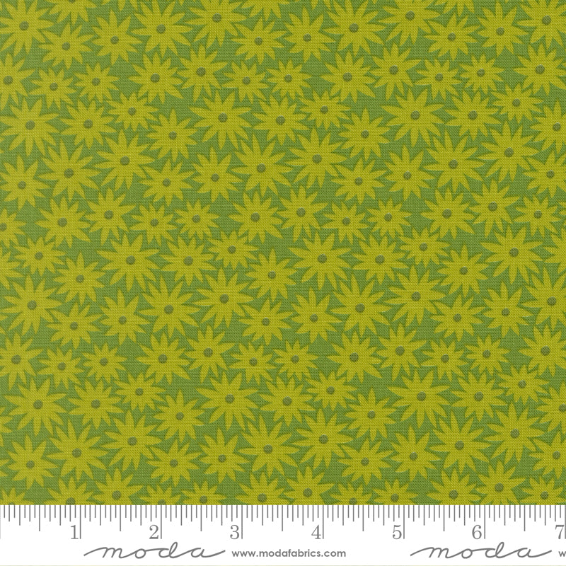 Elizabeth Hartman Scenery Sedum Limeade Fabric