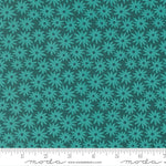 Elizabeth Hartman Scenery Sedum Dark Teal Fabric
