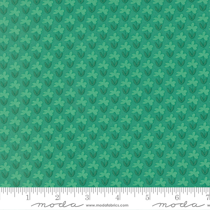 Elizabeth Hartman Scenery Meadow Jade Fabric