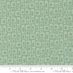 Elizabeth Hartman Scenery Marshmallow Dusty Jade Fabric