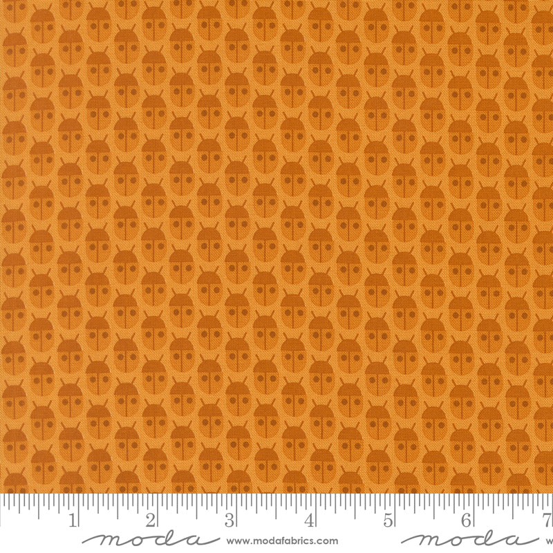 Popcorn Little Bugs Spice Fabric By Elizabeth Hartman