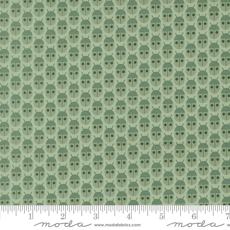 Popcorn Little Bugs Mist Fabric By Elizabeth Hartman