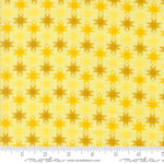 Popcorn Ribbon Stars Sunshine Fabric By Elizabeth Hartman