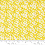 Popcorn Flowers Chartreuse Fabric By Elizabeth Hartman