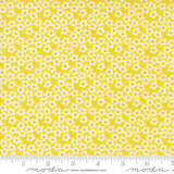 Popcorn Flowers Chartreuse Fabric By Elizabeth Hartman
