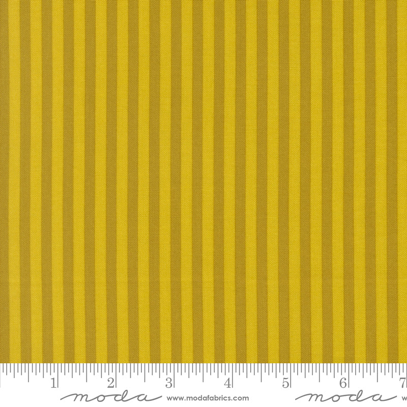 Popcorn Stripes Citrine Fabric By Elizabeth Hartman