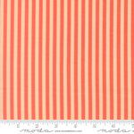 Popcorn Stripes Coral Fabric By Elizabeth Hartman