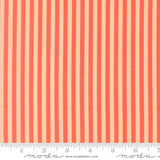 Popcorn Stripes Coral Fabric By Elizabeth Hartman