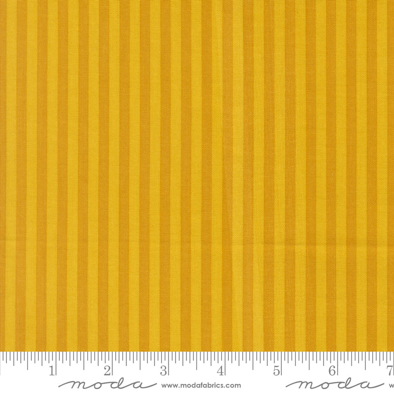Popcorn Stripes Golden Fabric By Elizabeth Hartman