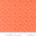 Popcorn Starlight Coral Fabric By Elizabeth Hartman