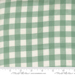 Popcorn Wovens Plaid Teal Fabric By Elizabeth Hartman