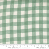 Popcorn Wovens Plaid Teal Fabric By Elizabeth Hartman
