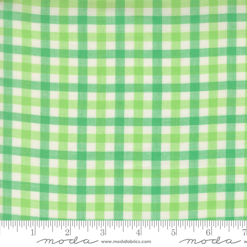 Popcorn Wovens Plaid Mint Fabric By Elizabeth Hartman