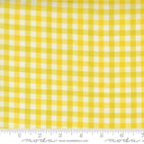 Popcorn Wovens Plaid Lemon Fabric By Elizabeth Hartman