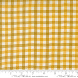 Popcorn Wovens Plaid Golden Fabric By Elizabeth Hartman