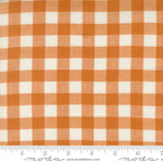 Popcorn Wovens Plaid Rust Fabric By Elizabeth Hartman