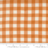 Popcorn Wovens Plaid Rust Fabric By Elizabeth Hartman