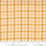 Popcorn Wovens Plaid Peach Fabric By Elizabeth Hartman