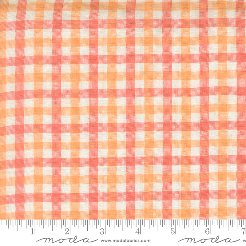 Popcorn Wovens Plaid Sherbet Fabric By Elizabeth Hartman