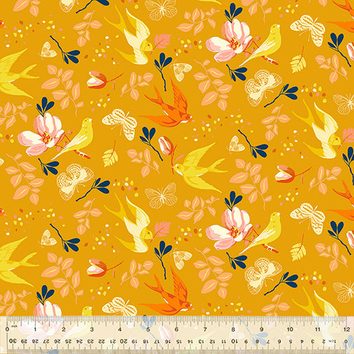 Tamara Kate Anew The Optimist Marigold Floral Fabric