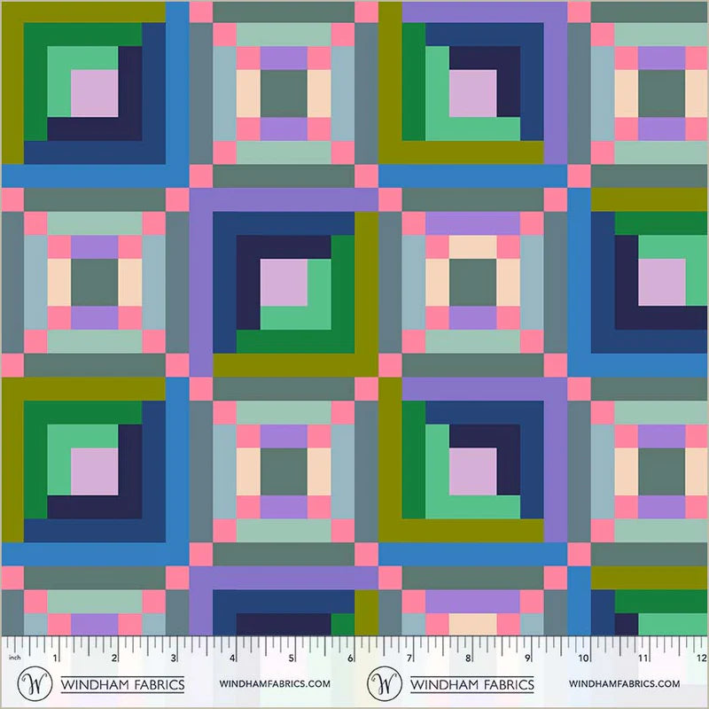 Canvas and Co. Annabelle Wrigley Periwinkle Canvas Fabric