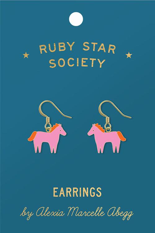 Ruby Star Society Pony Earrings
