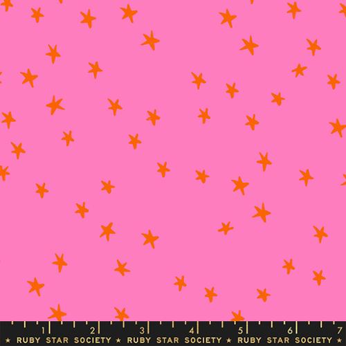 Ruby Star Society Starry Vivid Pink Fabric