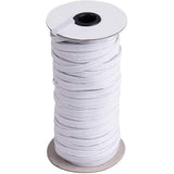 1/4" Flat Soft White Elastic By the Yard