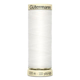 White Polyester All Purpose Thread 110 yds by Gutermann