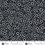 KP Creates Ghostly Garden Floral Fright Black Fabric