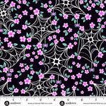 KP Creates Ghostly Garden Web and Bloom Black Fabric
