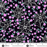 KP Creates Ghostly Garden Web and Bloom Black Fabric