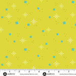 KP Creates Ghostly Garden Stardust Green Fabric